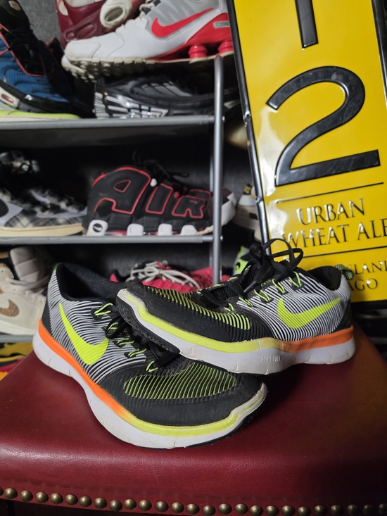 Nike Other - 🔥 Nike Men's Free Black Neon Yellow Orange Running Sneakers Size 9.5